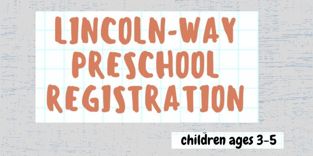 Lincoln-Way Preschool Registration