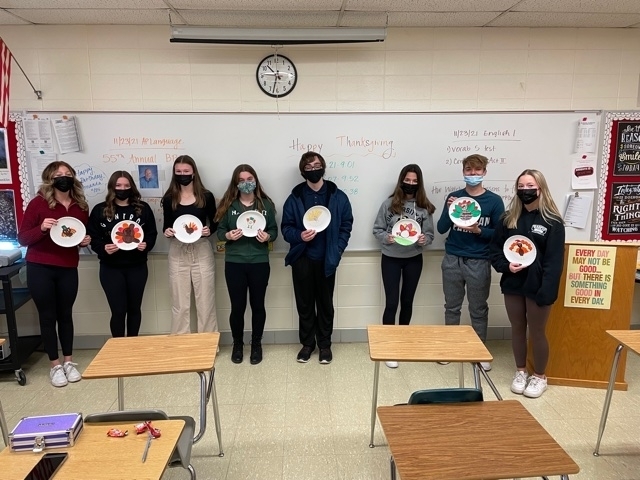 Today, students in AP Language classes participated in the 55th annual Brad Bounds Turkey Contest. Mr. Bounds was a teacher in district #210, and we have kept this fun tradition alive. Happy Thanksgiving!