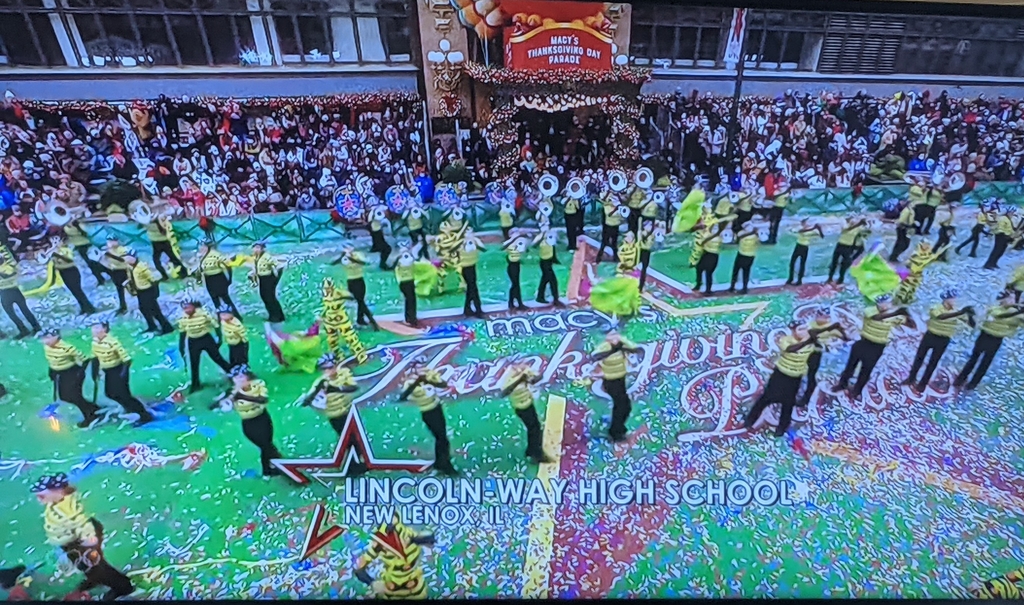 The Lincoln-Way Marching Band at the Macy's Thanksgiving Day Parade!!