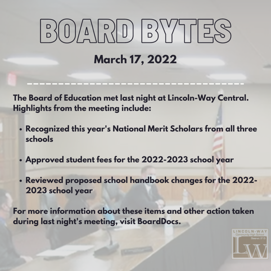 Board Bytes -March 17, 2022